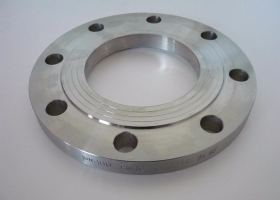 ASME Pn100 Dn100 выковало выскальзывание фланца стали углерода плоское на поднятой шеи сварки стороны