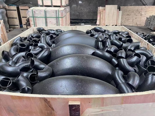 картина стандартного Sandblast ГОСТ (ГОСУДАРСТВЕННЫЙ СТАНДАРТ) JIS ASTM локтя трубы стали углерода 219mm черная
