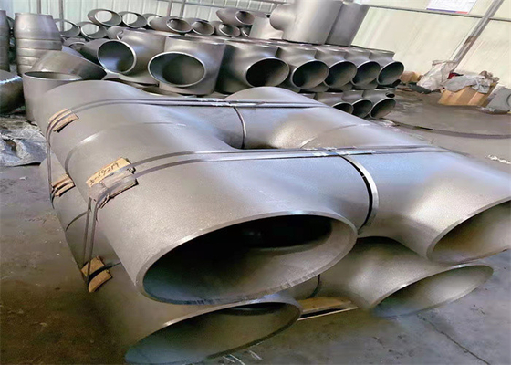 Точечный тавровый шов впритык углерода EN10253-2 стальной Sandblasting тройник трубы 50mm