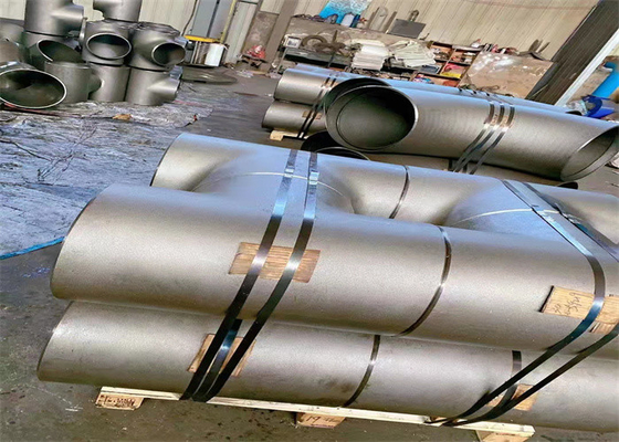 Точечный тавровый шов впритык углерода EN10253-2 стальной Sandblasting тройник трубы 50mm